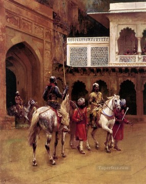 インドの王子 アグラ宮殿 ペルシャ エジプト インド エドウィン・ロード・ウィーク Oil Paintings